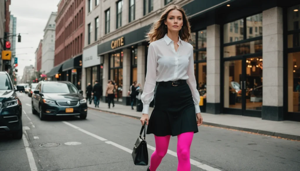 collant rose fluo