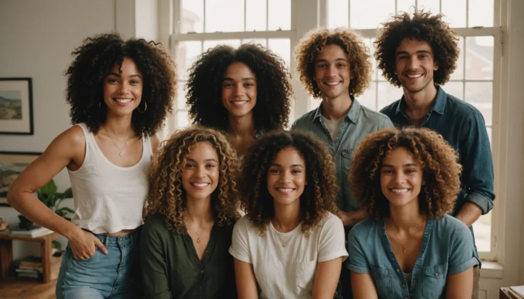 cheveux naturellement bouclés